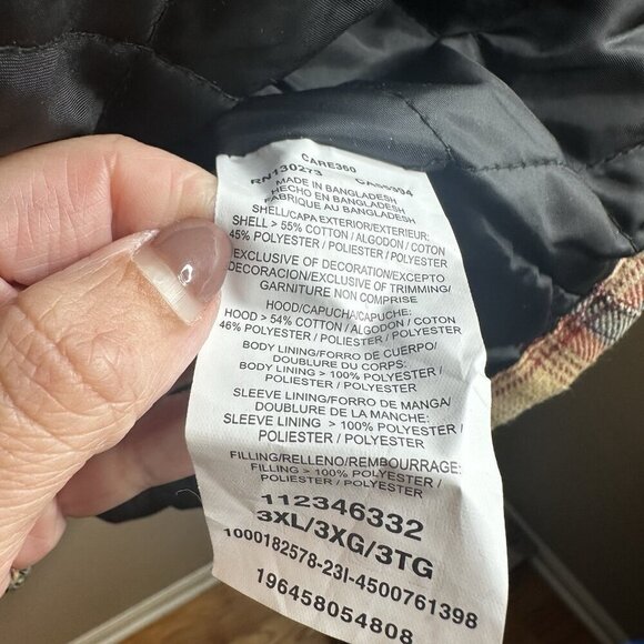 Wrangler Blanket Lined Coat Jacket Mens Sz 3XL Plaid Snap Front Western Shacket - Picture 10 of 14